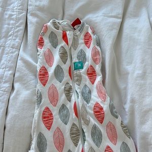 Ergobaby Red and Gray Leaf Pattern Sleep Sack